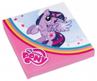 Oversigt: My Little Pony Servietter Twilight Sparkle & Fluttershy 20 stykker