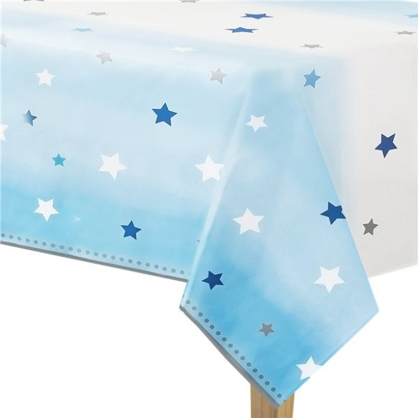 Twinkle Blue Star tablecloth 1.4 x 2.6m