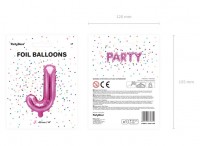 Förhandsgranskning: Folieballong J fuchsia 35cm