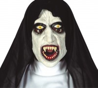 Dämonische Horror Nonnen Maske