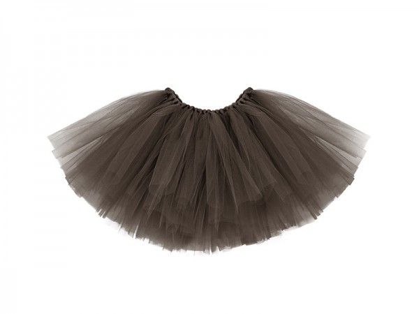Tutu skirt brown with bow 25cm