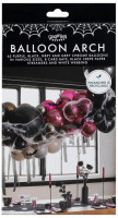 Aperçu: Ballon Arch-Chauve-souris et Vapeur Berry Noir Chrome