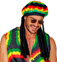 Preview: Reggae dreadlocks hat for men