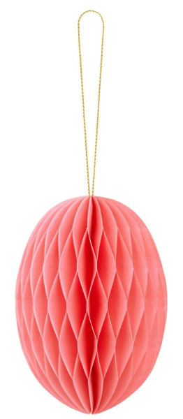 Honeycomb ball Easter egg pink 12cm