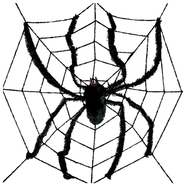 Gigantyczny pająk z pajęczyną 2,4m