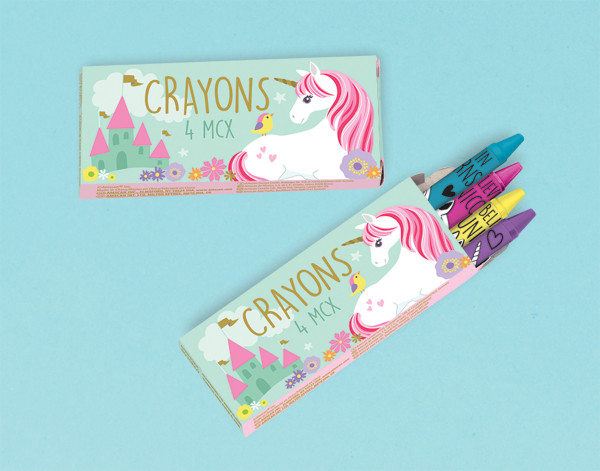 12 pastelli sognanti unicorno