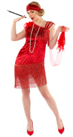 Vista previa: Disfraz de mujer flapper roja Diana
