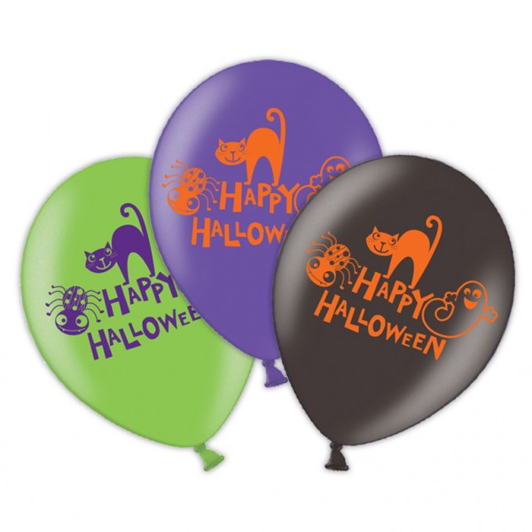 6 Witch Ride Balloons 28cm