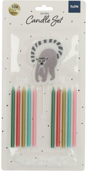 Zoo birthday party cake candle 11 pieces