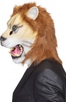 Widok: Realistyczna maska lwa z futrem