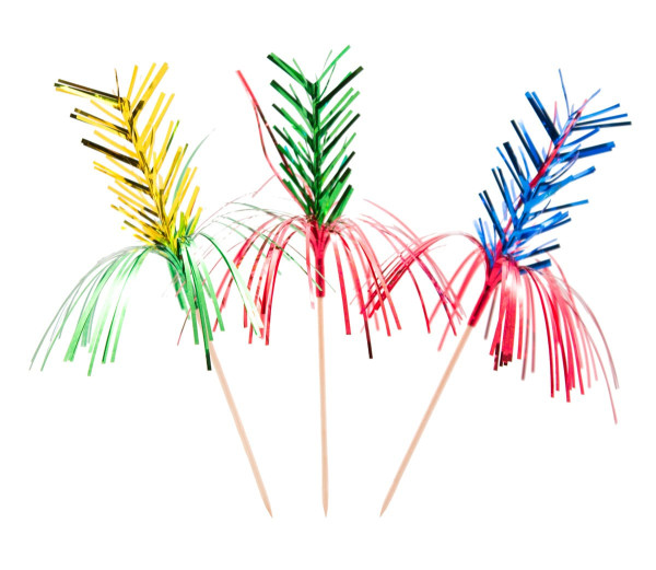 8 party picker fuochi d'artificio colorati 15 cm