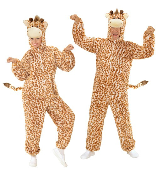 Giraffe costume made of plush unisex