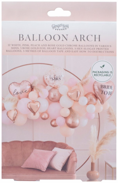 Bride to be balloon garland 65 pieces