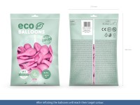 100 Eco metallic Ballons rosa 30cm