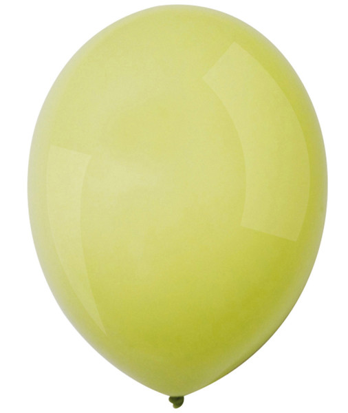 100 latex balloons pistachio 12cm