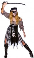Vista previa: Disfraz de pirata fantasma para mujer