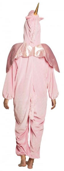 Roze eenhoorn jumpsuit kostuum voor volwassenen 2