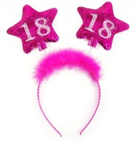 Shiny 18th Birthday headband 13cm