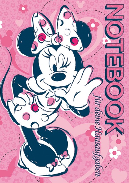 Homework book with Minnie Mouse A5