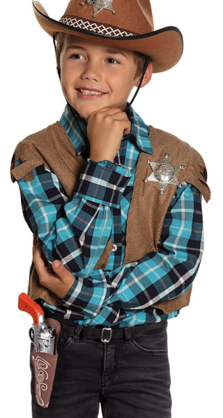 3-teiliges Cowboy Pistolen Set für Kinder