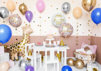 Oversigt: Fødselsdag til dig folieballon hvid 35cm