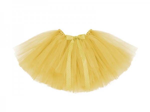 Beautiful yellow tutu with a dotted bow
