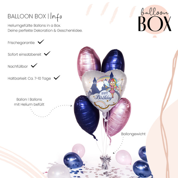Heliumballon in der Box Fairy Birthday 3
