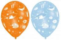 Vista previa: 6 globos fiesta mar 27,5 cm