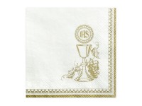 20 serviettes de communion IHS
