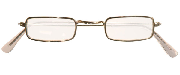 Kwadratowe okulary w kolorze złotym