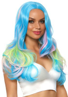 Widok: Kolorowa peruka fantasy dla kobiet