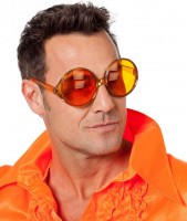 Men's 70s glasses orange