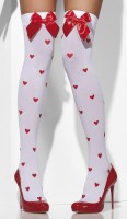 Preview: Overknee stockings with heart motif & bows