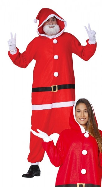 Weihnachtsmann Oversize Overall für Erwachsene