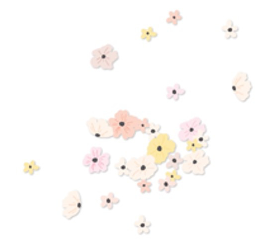 Colorful sea of flowers confetti 13g