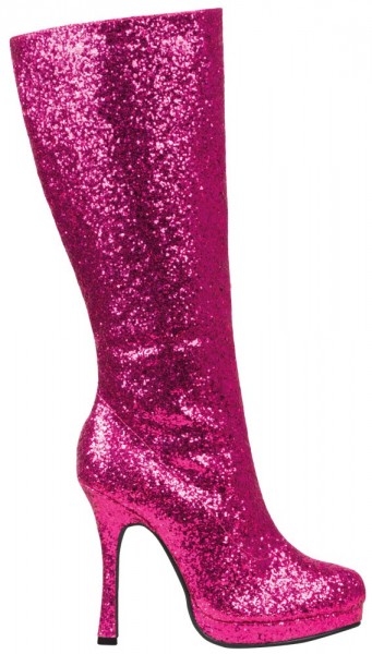 Glitter glamor boots pink