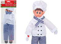 Vista previa: Elfo con traje de chef 30cm
