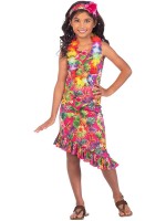 Hawaii Kleid Kostüm Set für Mädchen