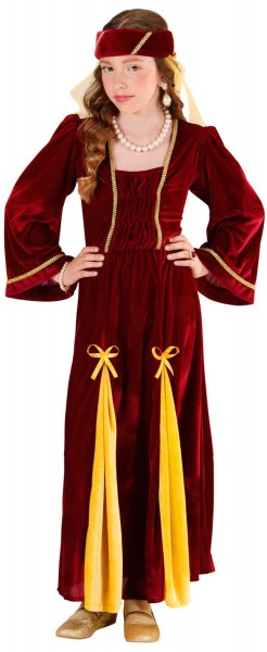 Costume médiéval de la reine Margaret pour enfants 3