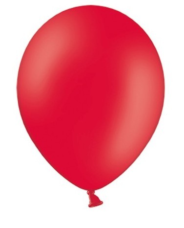 50 balonów gwiazdkowych czerwony 23 cm