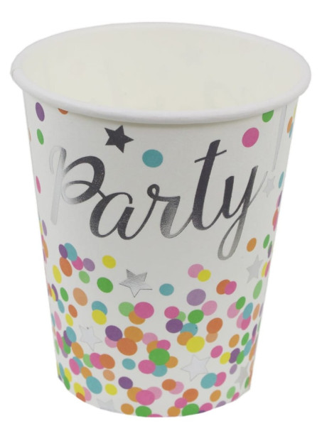 8 Party Knaller paper cups 250ml