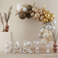 Preview: 40 Eco Latex Balloons Gold Chrome