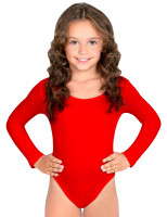 Classic red bodysuit for girls