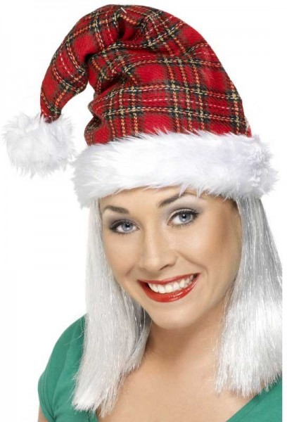 Cappello natalizio in tartan