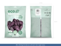 Vista previa: 100 globos metálicos Eco blackberry 26cm