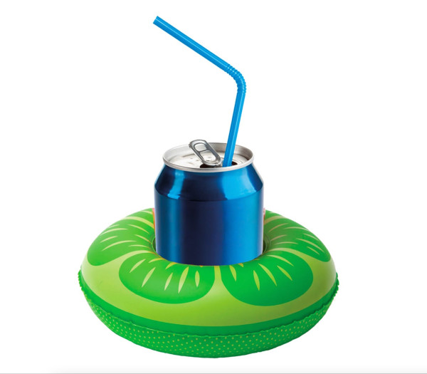Inflatable lime cup holder