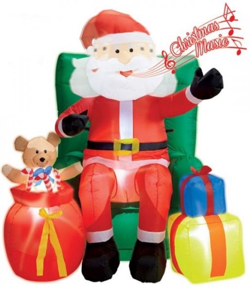 Leuchtender Weihnachtsmann Aufblasbar 122 cm