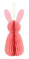 Vista previa: Figura panal conejito de Pascua rosa 30cm