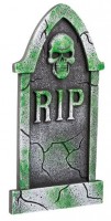 Green RIP tombstone 40cm
