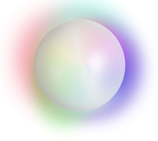 Kristallkugel mit Farbwechsel